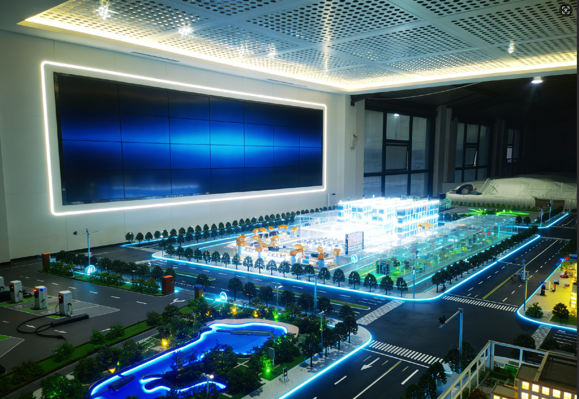 智慧物联网城市、智慧城市物联网交通沙盘、智能城市互动仿真平台