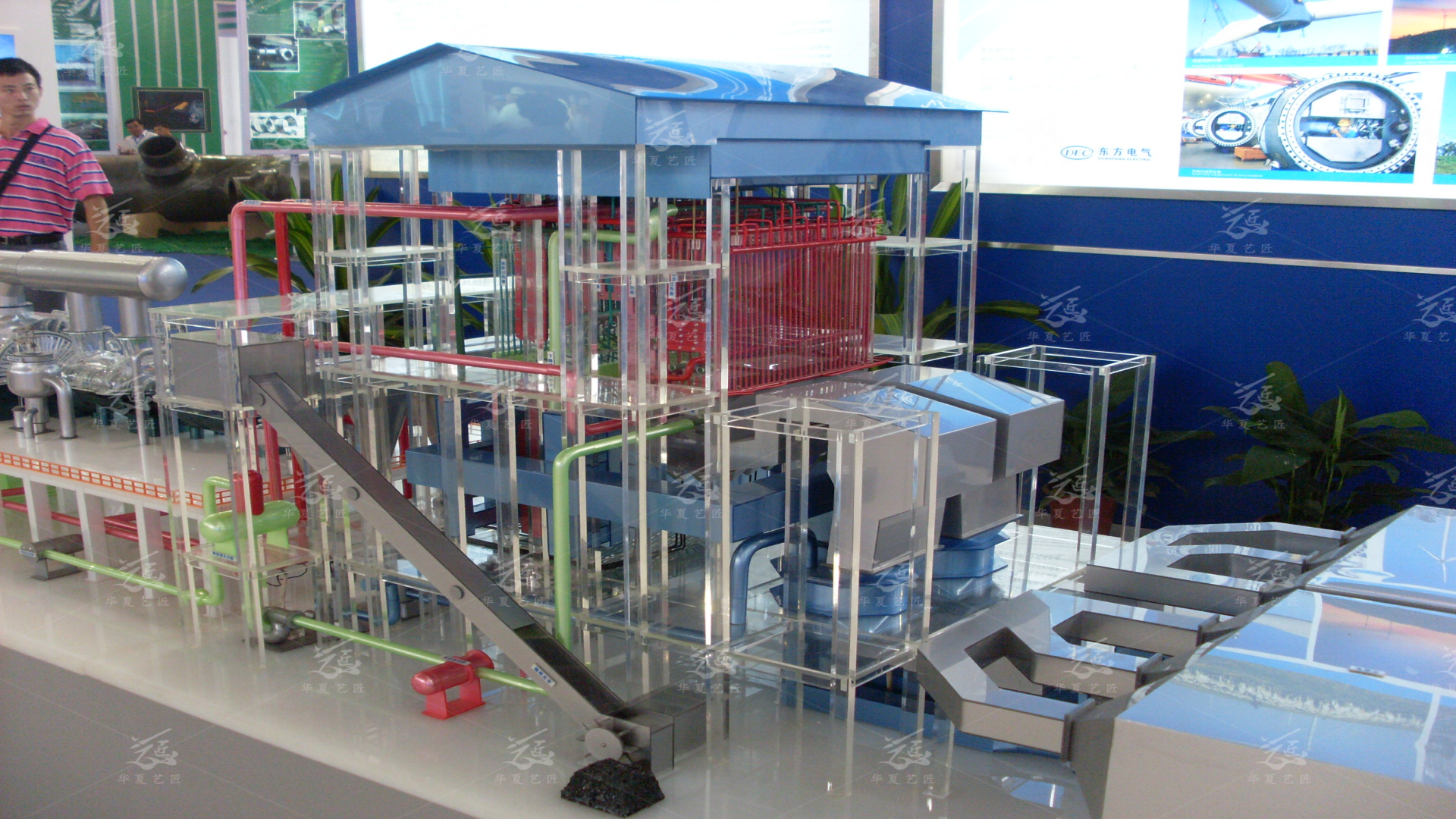 超超临界燃煤电站锅炉教学展示仿真模型